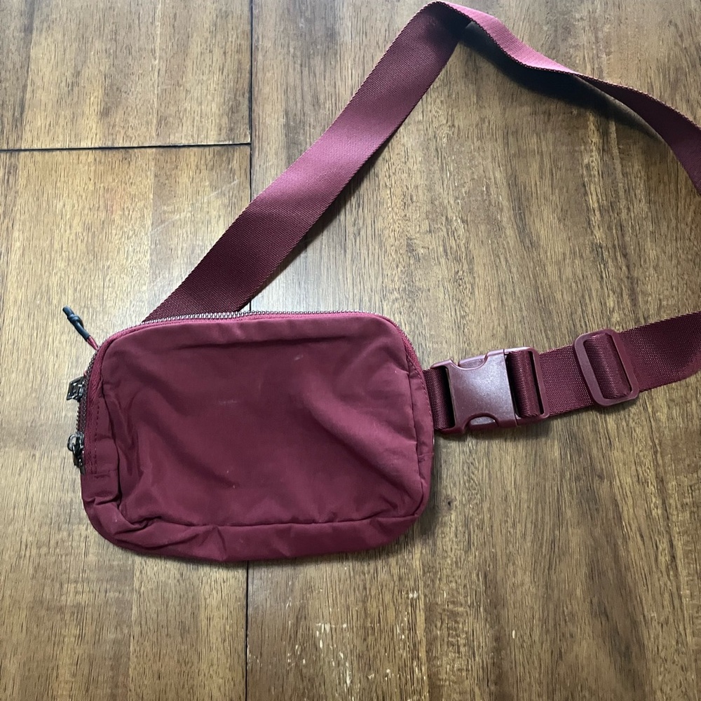 Maroon Belt bag